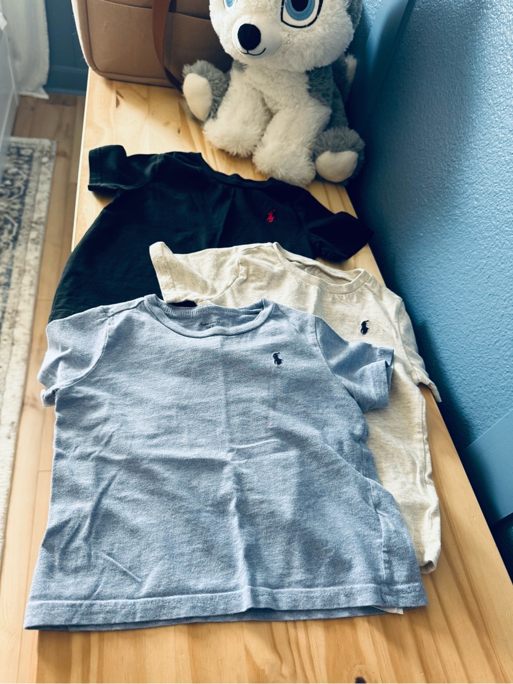 Ralph Lauren Bundle toddler 3-Pack Short Sleeve Crew T-Shirts